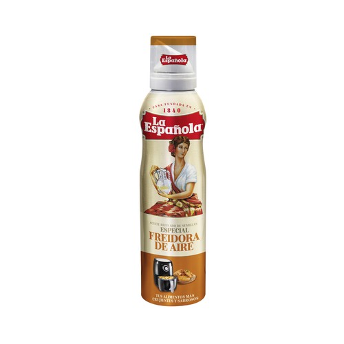 Aceite de oliva de semillas en espray, especial para freidora de aire 200 ml.