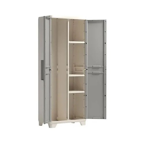 Armario escobero linear wood utility.
