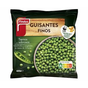 Imagen de FINDUS Guisantes finos cosechados y congelados en menos de 1 día FINDUS 400 g.