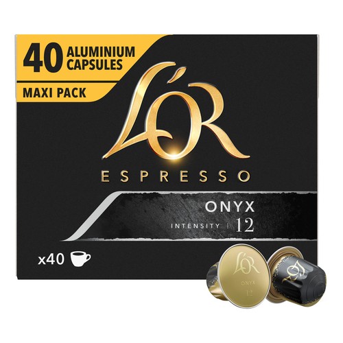 L"OR ESPRESSO Café en cápsulas Onyx I12, 40 uds.