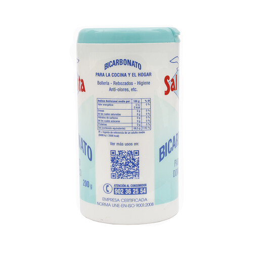 COSTA Bicarbonato para uso doméstico SAL COSTA 200 g.