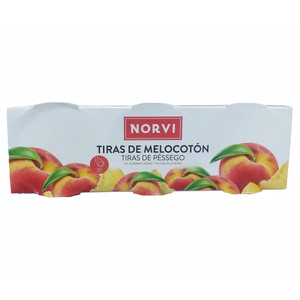 Norvi Melocotón en Tiras 3 Uds. 345 G.