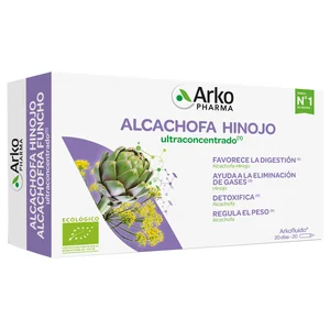 ARKOPHARMA Complemento nutricional ultraconcentrado a base de alcachofa e hinojo ecológicos 20 uds.