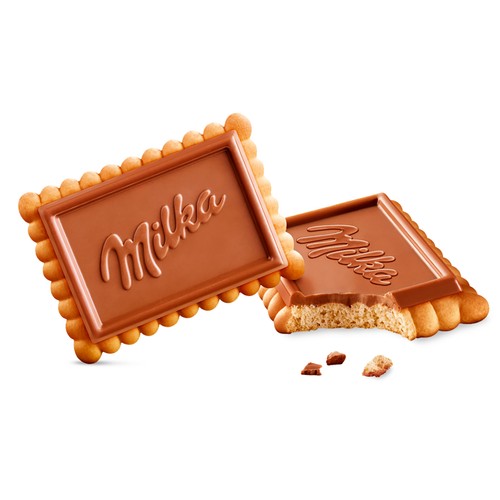 MILKA Galletas choco biscuit con chocolate con leche caja 150 g.