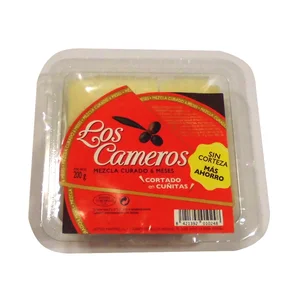 LOS CAMEROS Queso mezcla curado en cuñitas LOS CAMEROS 200 g.