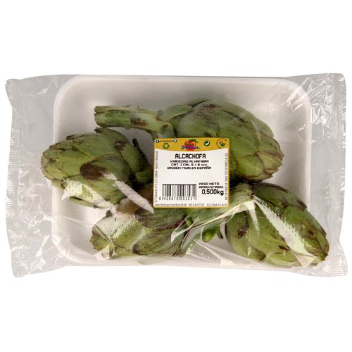 Alcachofas, bandeja de 500 g.