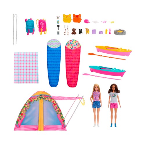 BARBIE Muñecas Barbie y Teresa Camping   +3 Años