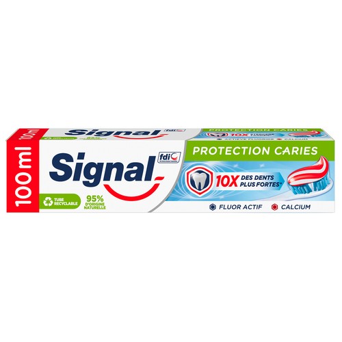 SIGNAL Pasta de dientes con flúor y calcio, para unos dientes sanos y fuertes 100 ml.