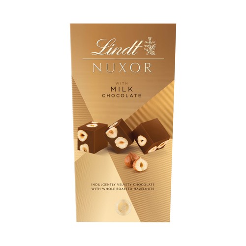 LINDT NUXOR Bombones chocolate con leche 165 g.