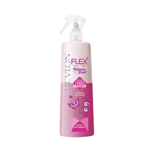 REVLON Flex Acondicionador en 2 fases sin aclarado, especial para princesas 400 ml.