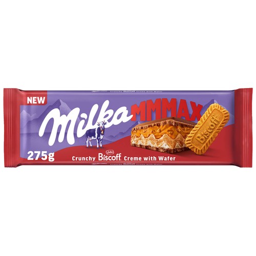 MILKA Chocolate con leche biscoff 275 g.