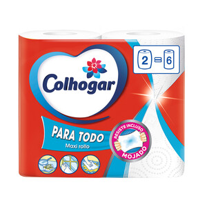 COLHOGAR Papel cocina Paratodo XXL COLHOGAR 2 = 6 rollos