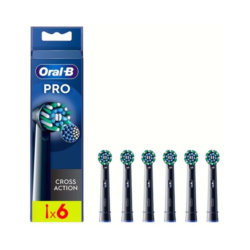 ORAL-B Pro cross action Pack de 6 cabezales de recambio para cepillo eléctrico Braun.
