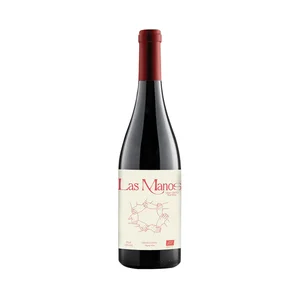 LAS MANOS Vino tinto ecológico elaborado en Valencia botella 75 cl.