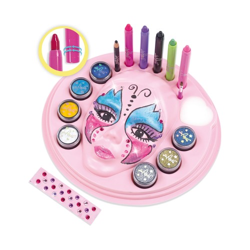Centro de Maquillaje de Fantasía de la Señorita Pepis, incluye purpurinas, plantillas...DISET.