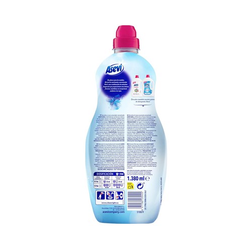 ASEVI Suavizante concentrado frescor intenso 60 lav. 1,5 l