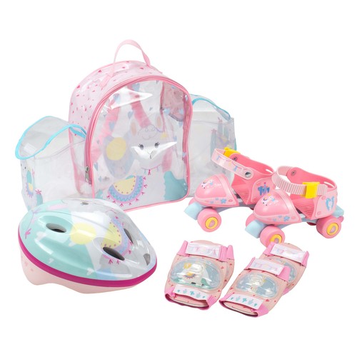 Set de mochila, roller, casco y protecciones para patinaje, modelos surtidos, SAICA.