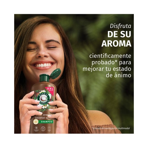 HERBAL ESSENCES Champú hidratante con aroma a coco, para cabellos muy secos 680 ml.