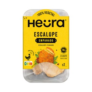Imagen de HEÜRA Escalope empanado a base de proteína de soja y trigo HEÜRA 2 x 110 g.