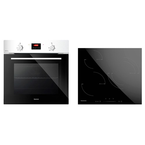 Conjunto de Horno + placa inducción TAURUS HM773IXD + I603S. 