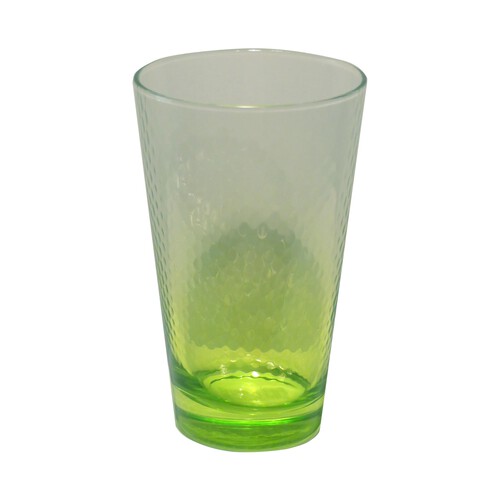 Vaso Petek con capacidad de 40 centílitros, color verde efecto degradado PASABAHCE.