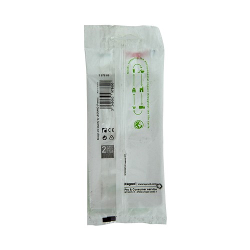 Placa 2 elementos Niloe, blanco LEGRAND 1 Unidad