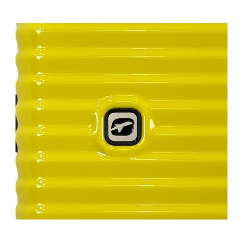 Maleta de cabina tipo trolley 8 ruedas lock color amarillo. AIRPORT
