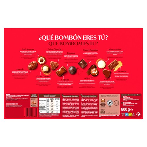 NESTLÉ Bombones caja roja estuche 800 g.