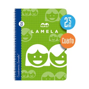 Imagen de Cuaderno A5 con cuadrícula de 2,5mm y 40 hojas. EDITORIAL LAMELA.