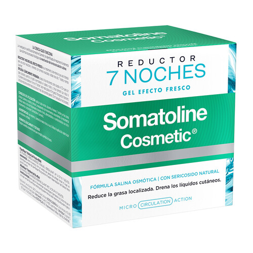 SOMATOLINE Gel reductor de noche con sal marina y acción ultra intensiva SOMATOLINE 7 Noches 400 ml.