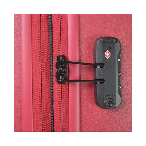 Maleta mediana tipo trolley  8 ruedas lock equalizer 67cm rojo. AIRPORT