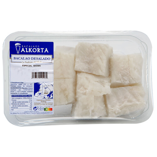 Alcampo ALKORTA Bacalao desalado troceado 250 g