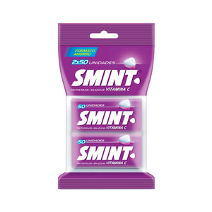 Imagen de SMINT Caramelos comprimidos de frutos rojos sin azúcar 2 x 35 g.