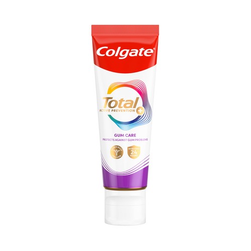 COLGATE Total Prevención acitva + Pasta de dientes que ayuda a prevenir la irritación y recesión de las encias 75 ml.