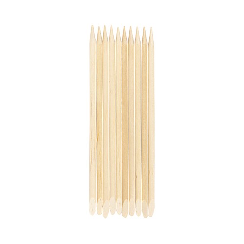 COSMIA Bastones de madera para empujar las cutículas 10 uds.