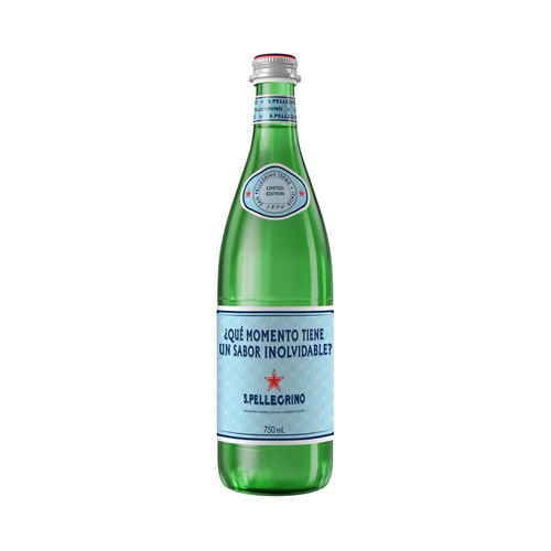 S. PELLEGRINO Agua mineral natural con gas botella 75 cl.
