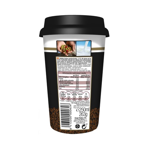 KALISE Bebida de café con leche y cacao Cappuccino 250 ml.