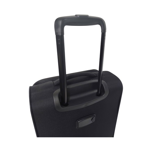 Maleta de cabina tipo trolley  soft 8 ruedas 55cm negro. AIRPORT