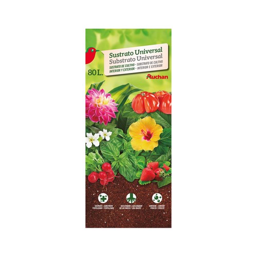 Saco de 80 litros de sustrato universal de cultivo PRODUCTO ALCAMPO.