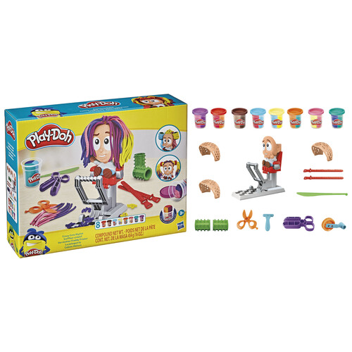 Juego de plastilina Peluquería con 8 botes de colores PLAY-DOH.