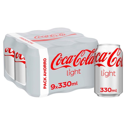 COCA COLA Light Pack 9 unds x 330ml Lata