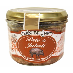 Paté de jabalí frasco de 180 g.