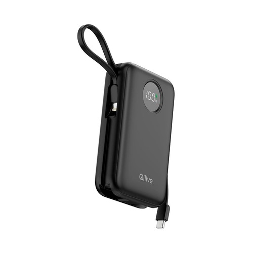 Batería externa QILIVE, 20000Mah, 35W, carga rápida +  cable