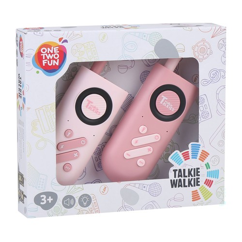 Walkie Talkie con luz, modelos surtidos +3 Años ONE, TWO FUN