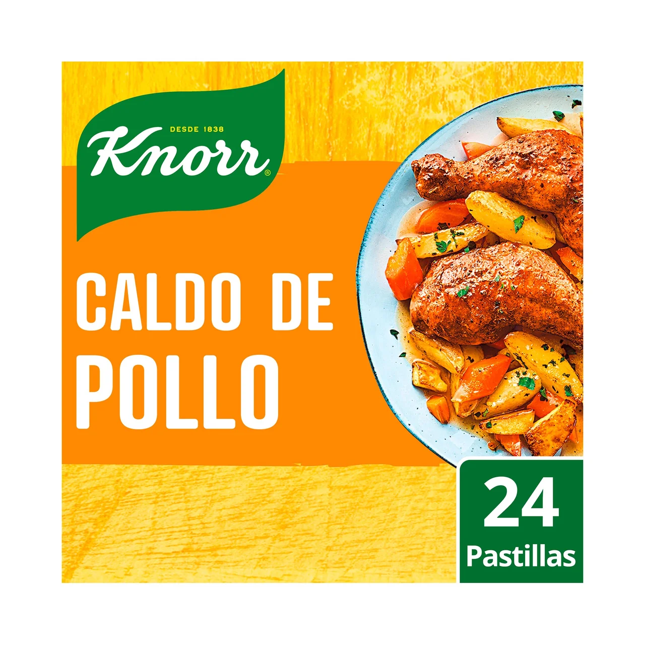 Caldo de pollo en pastillas 24 uds.