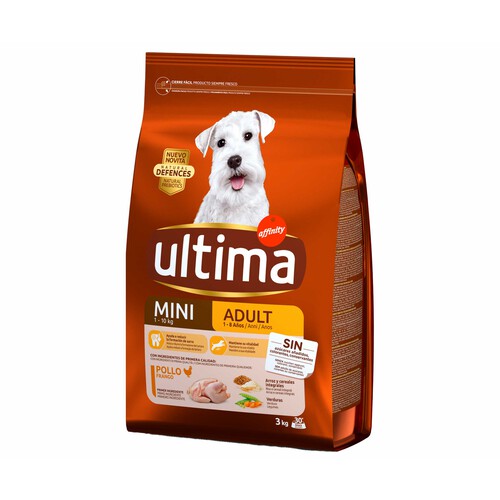 ULTIMA Comida para perro adulto de talla mini entre 1 y 10 kilogramos ULTIMA ADULT MINI Affinity 3 kg.
