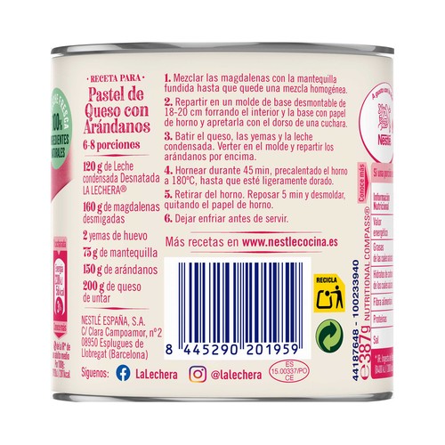 LA LECHERA Leche condensada desnatada 387 g.