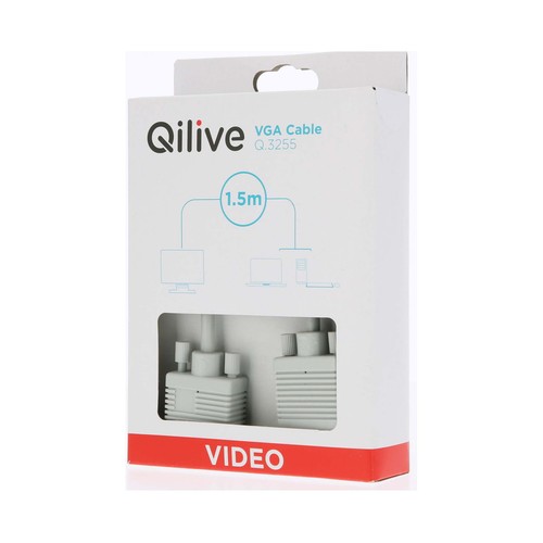 Cable VGA M-M QILIVE, 1,5m.