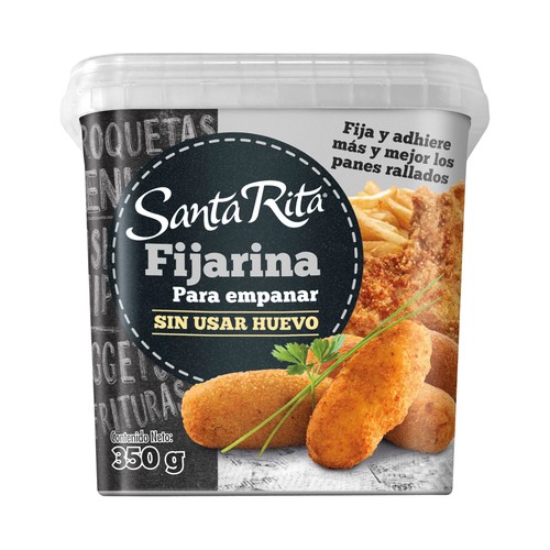 SANTA RITA Preparado de harina para empanar sin huevo 350 g.