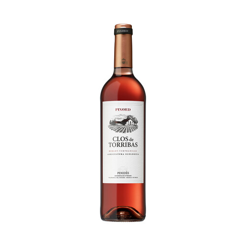 CLOS DE TORRIBAS Vino rosado ecológico con denominación de origen Penedés CLOS DE TORRIBAS botella 75 cl.